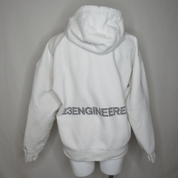 Nike Jordan 23 Engineered White Hoodie Sweatshirt Men's M Medium - Picture 5 of 14